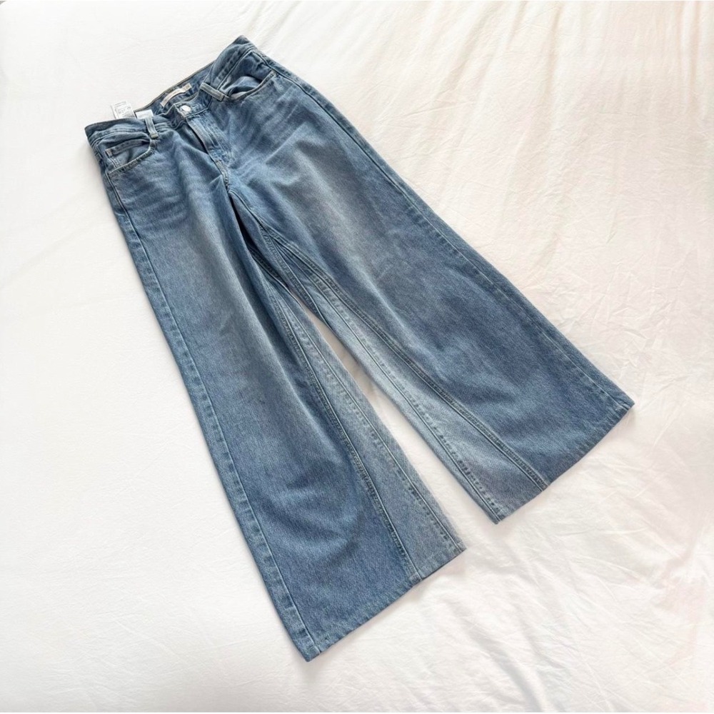 Levi's '94 Baggy Wide Leg Jeans Women's 26 Light Wash Panel Wide Leg Denim - Picture 2 of 7